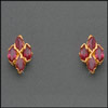Gold tops studded with Ruby - AB1303A - Click here to View more details about this Product
